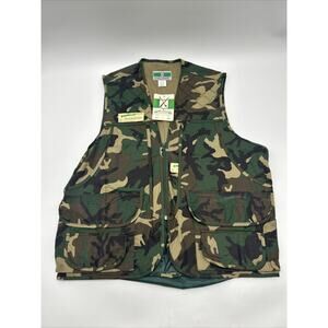 VINTAGE Game Winner Hunting Vest Men's Size XL Camoflauge